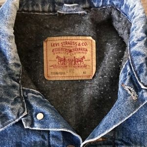 Vintage Levis 70506-0316 Lined Jean Jacket 40